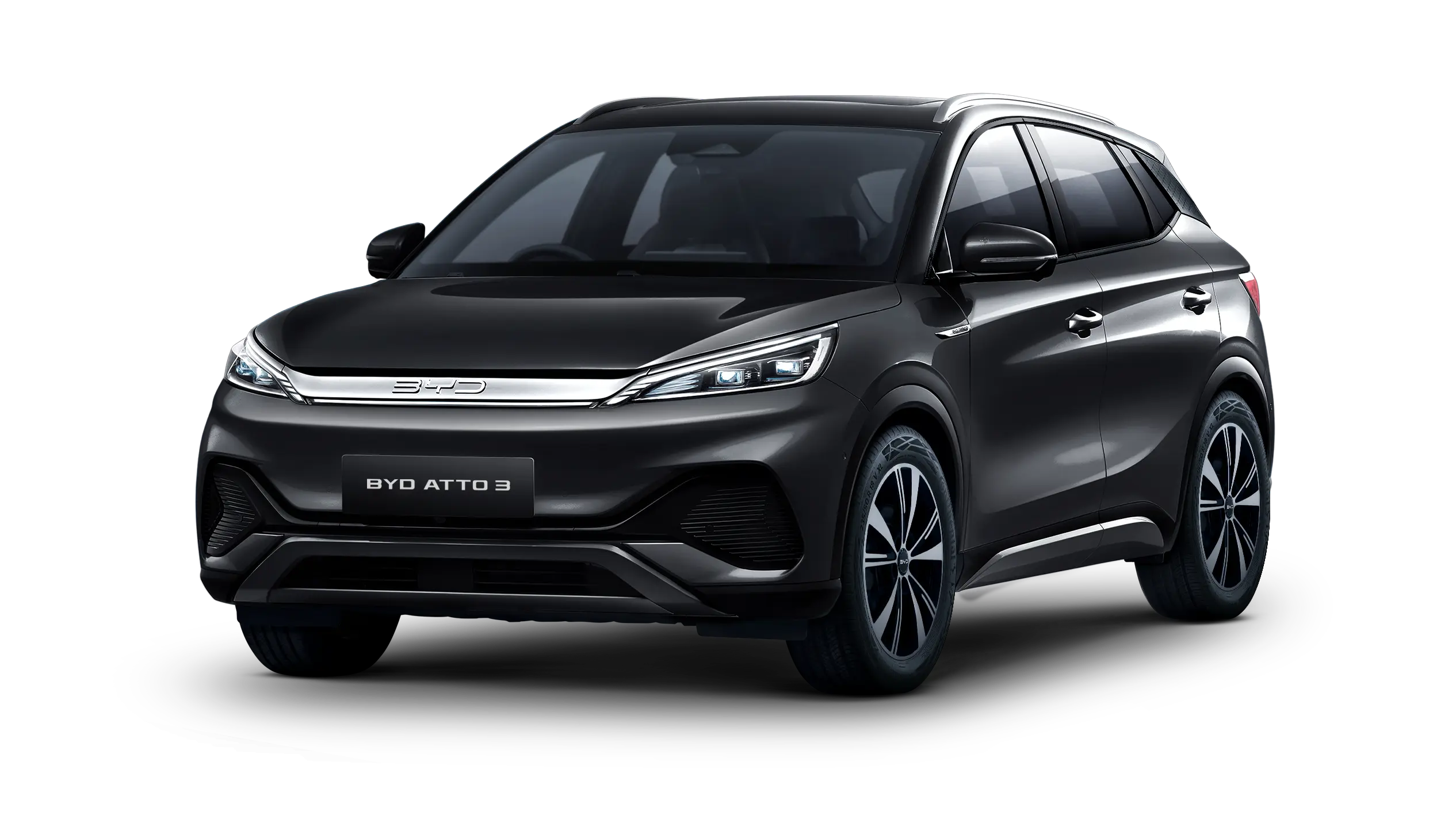 BYD Atto 3 black exterior front view